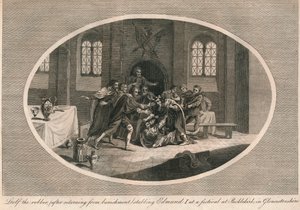 Leofa le voleur poignardant Edmond Ier lors d