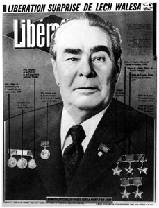 Leonid Brejnev, leader soviétique, couverture de Libération, 1982 - Unbekannt