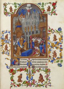 Les Très Riches Heures du duc de Berry, Folio 158r - La Messe de Noël - Unbekannt