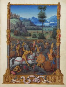 Les Très Riches Heures du duc de Berry, Folio 95r - La Victoire de David - Unbekannt