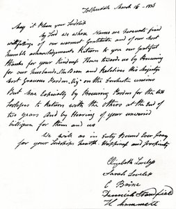 Lettre écrite au ministre de l