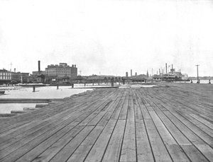 Quai et débarcadère de bateaux à vapeur, La Nouvelle-Orléans, Louisiane, États-Unis, vers 1900 - Unbekannt