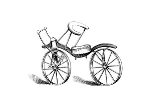Amélioration du vélo de Lewis Gompertz sur celui du baron von Drais, 1821 - Unbekannt