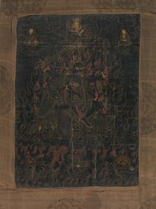 Lha Mo chevauchant un âne, 18ème siècle - Unbekannt