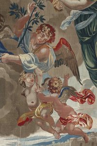 Vie de la Vierge : Le Couronnement de la Vierge (détail des anges) - Unbekannt