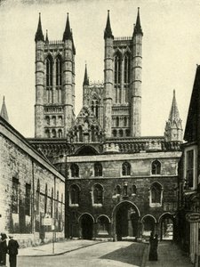Cathédrale de Lincoln et la porte de l