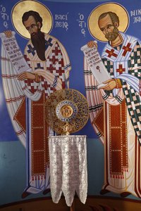 Objet liturgique dans le sanctuaire de l
