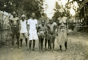 Gens locaux, Sierra Leone, 20e siècle - Unbekannt
