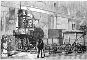 Locomotion, la première locomotive à vapeur, au Jubilé du chemin de fer, Darlington, Durham, 19e siècle - Unbekannt