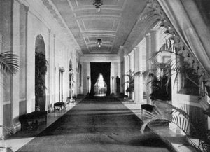 Long couloir, La Maison Blanche, Washington, USA, 1908 - Unbekannt