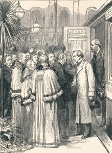 Lord Beaconsfield et Lord Salisbury à la gare de Charing Cross, 1896 - Unbekannt