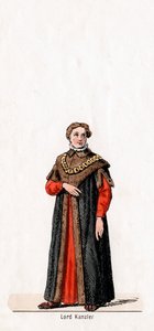 Lord chancelier, costume pour la pièce de Shakespeare, Henry VIII, 19ème siècle - Unbekannt