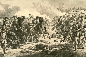Charge de cavalerie de Loudon à Kunersdorf, 1759, 1890 - Unbekannt