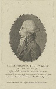 Louis-Michel Le Peletier, Marquis de Saint-Fargeau 1760-1793, années 1790 - Unbekannt