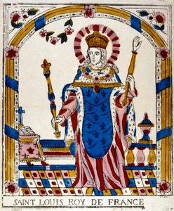 Louis IX, roi de France, en habits de couronnement, 1226 19e siècle - Unbekannt