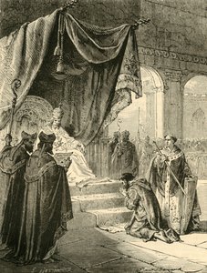 Louis le Pieux faisant pénitence pour le traitement de son neveu Bernard, vers 818, 1890