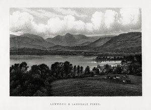 Lowwood et Langdale Pikes, Lake District, Cumbria, 1896 - Unbekannt