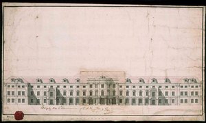 Palais de Ludwigsburg. Conception de la façade de l