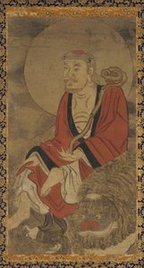 Luohan et lion, dynastie Ming, 1368-1644 - Unbekannt