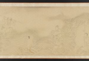 Luohans traversant terre et mer, dynastie Ming ou Qing, 17ème siècle - Unbekannt