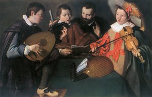 Luths et violon, peintre italien inconnu du XVIIe siècle - Unbekannt