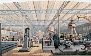 Salle des machines, Exposition du Crystal Palace, Londres, 1851 - Unbekannt