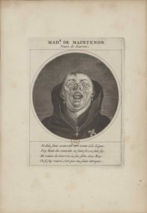 Madame de Maintenon déguisée en moine, vers 1690