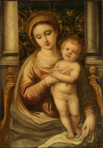 Madone et enfant, 19ème siècle - Unbekannt