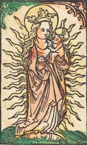 Madone et Enfant dans une gloire debout sur un croissant de lune, 1470-1480