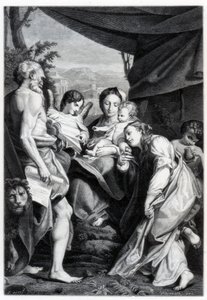 Madone et Enfant avec Saint Jérôme et Marie-Madeleine, 1525-1528 - Unbekannt
