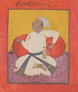 Maharaja Sital Dev en dévotion, vers 1690