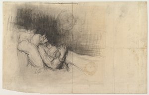 Homme rêvant, 1825-80 - Unbekannt