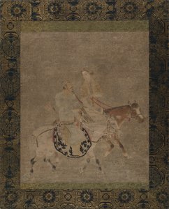 Homme et femme à cheval - Unbekannt