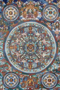 Mandala sur un thangka tibétain, Bhaktapur, Népal - Unbekannt