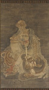 Manjushri assis sur un lion - Unbekannt