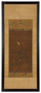 Manjushri chevauchant un lion, période Muromachi, 1392-1568 - Unbekannt