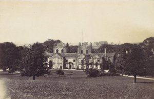 Manoir avec deux tours vu des jardins - Unbekannt