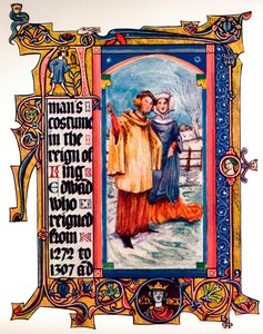 Costume masculin sous le règne du roi Édouard Ier, 1909