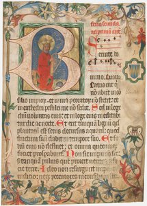 Feuille de manuscrit d