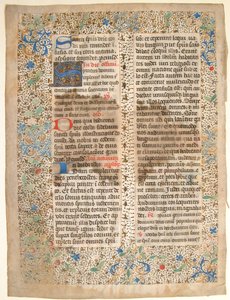 Feuille de manuscrit d