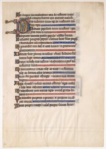 Feuille de manuscrit d