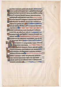 Feuille de manuscrit d