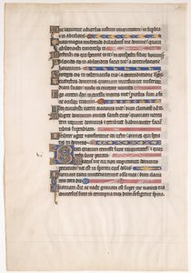 Feuille de manuscrit d