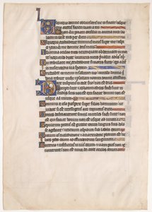 Feuille de manuscrit d