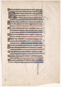 Feuille de manuscrit d