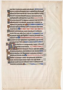 Feuille de manuscrit d