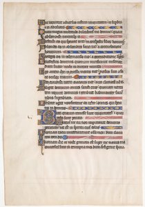 Feuille de manuscrit d