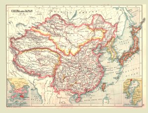 Carte de la Chine et du Japon, 1902