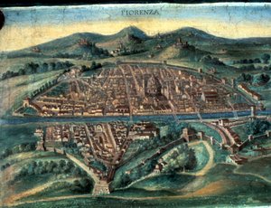 Carte de Florence, 15e siècle