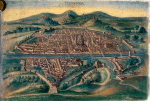 Carte de Florence, 15e siècle